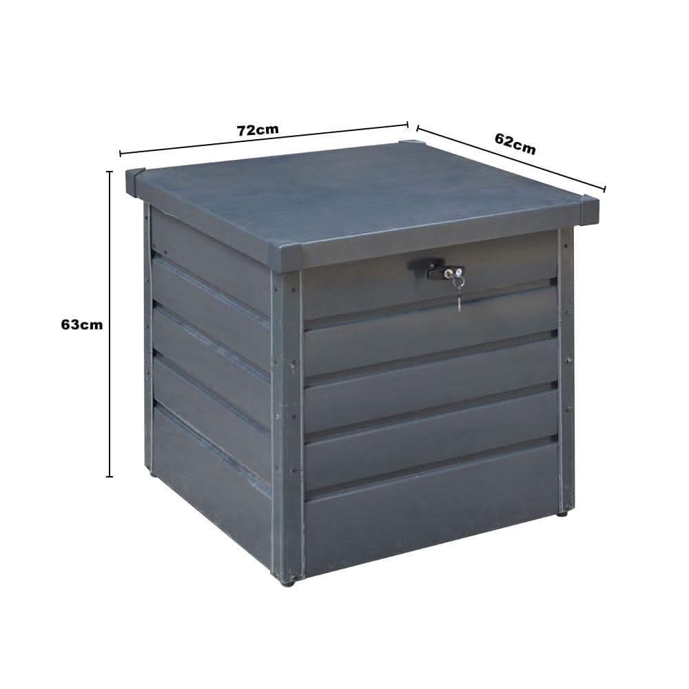 200L/600L Metal Outdoor Garden Storage Box Lockable Waterproof