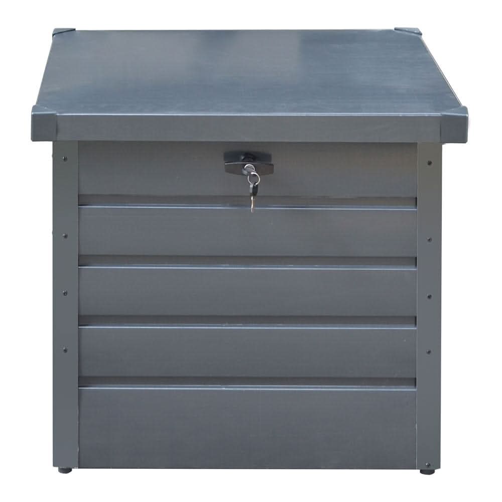 200L/600L Metal Outdoor Garden Storage Box Lockable Waterproof