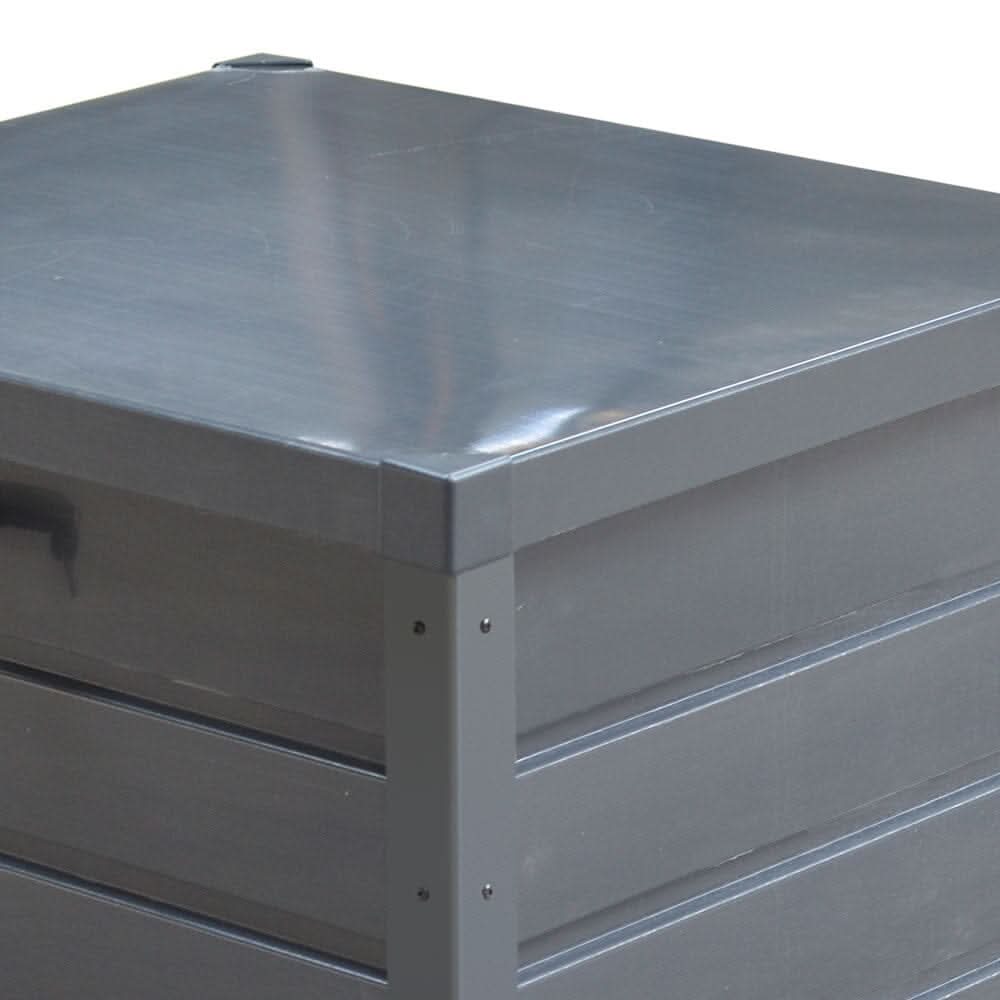 200L/600L Metal Outdoor Garden Storage Box Lockable Waterproof