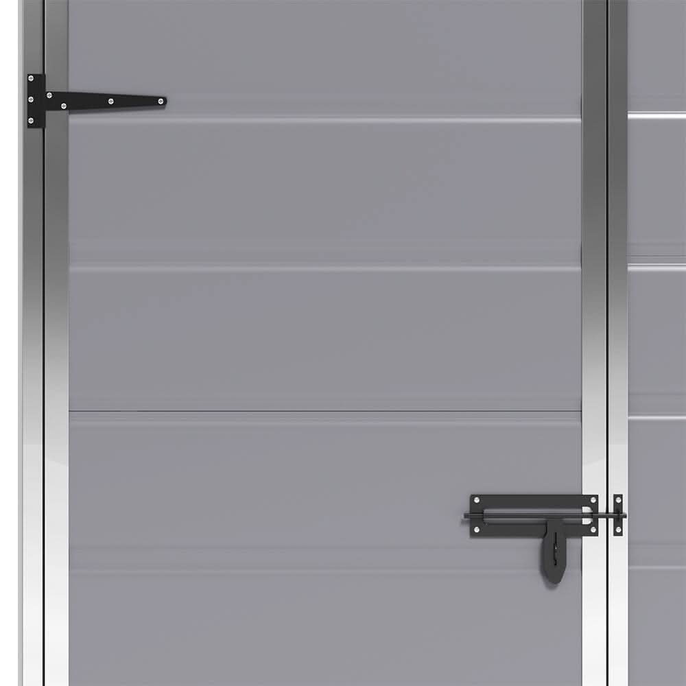 5x3ft / 5x4ft Plastic Garden Storage Shed with Front and Size Door for Bikes and Tools