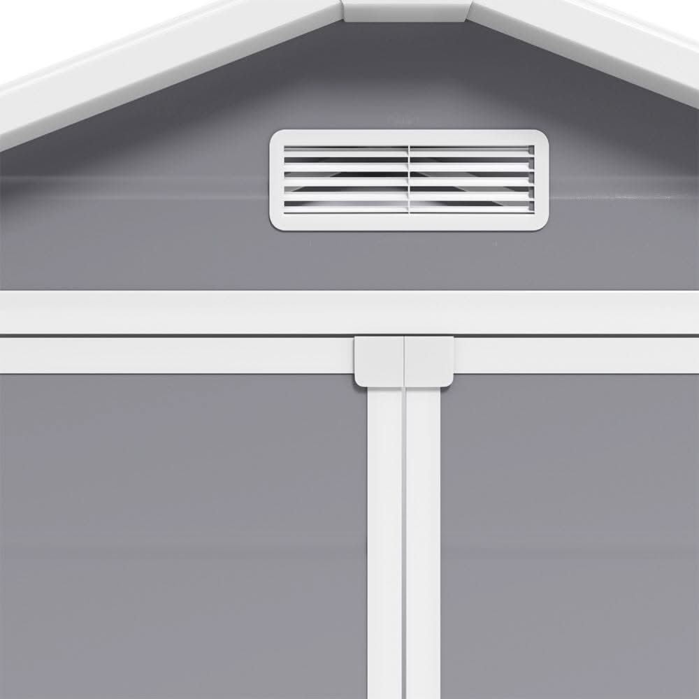 6x4ft Plastic Corrosion-Resistant Garden Storage Shed with Lockable Door
