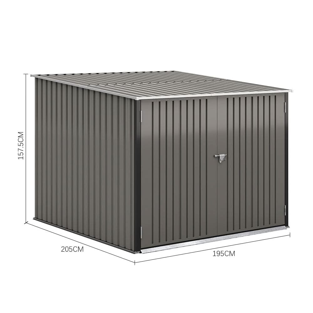 6×6FT Outdoor Lockable Bike Storage Shed