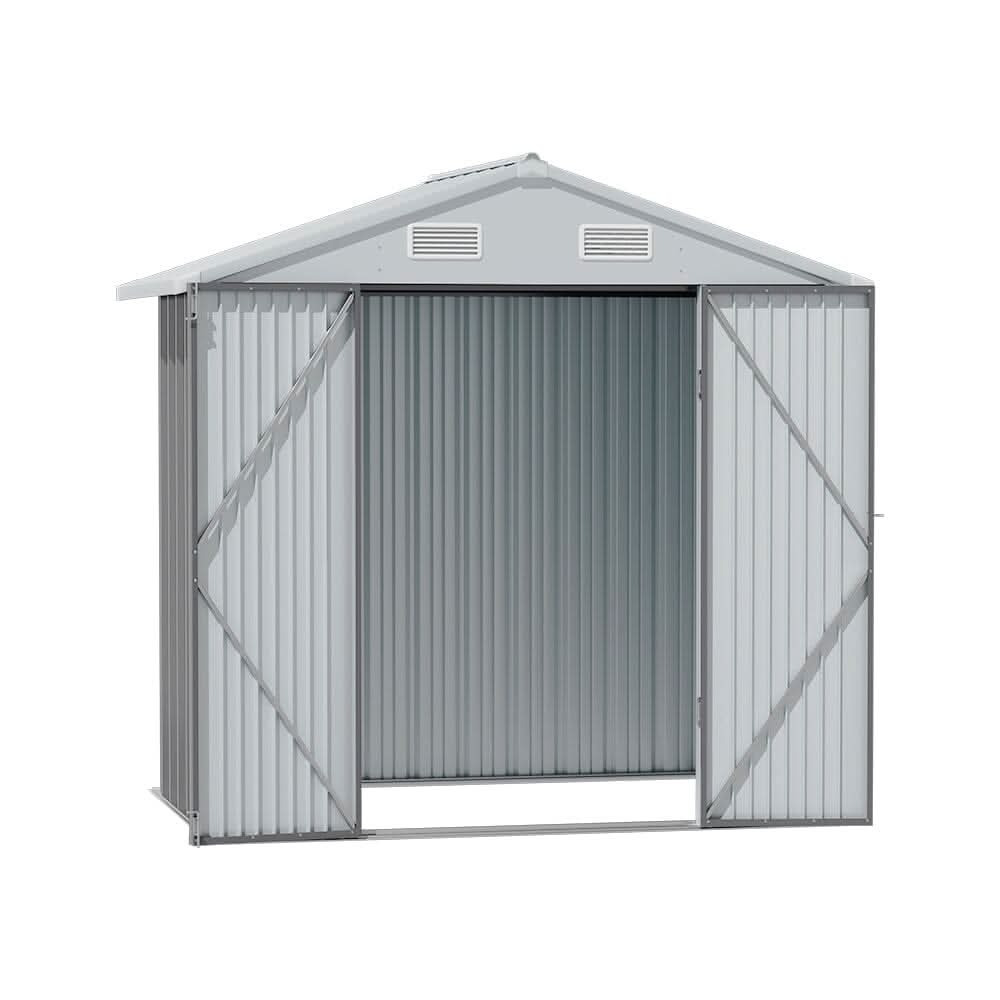 3×5 ft/ 4×6ft/ 6×8 ft/ 10×8ft/ 10×10ft/ 10×12ft Metal Outdoor Garden Storage Shed Motorcycle Sheds with Lockable