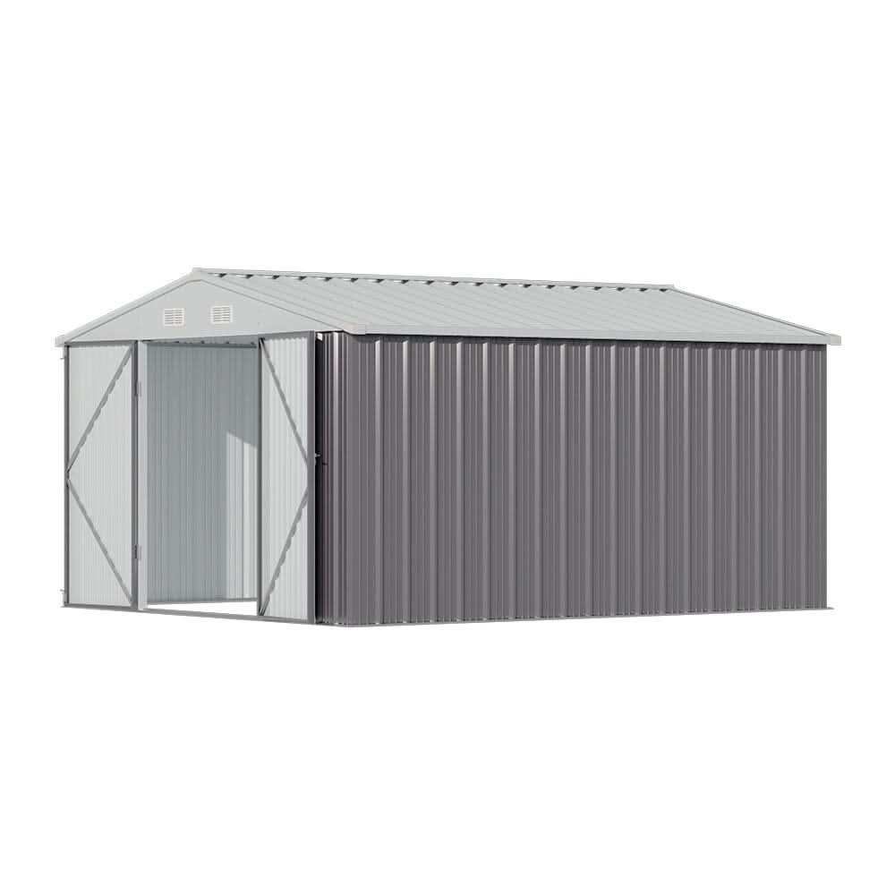 3×5 ft/ 4×6ft/ 6×8 ft/ 10×8ft/ 10×10ft/ 10×12ft Metal Outdoor Garden Storage Shed Motorcycle Sheds with Lockable