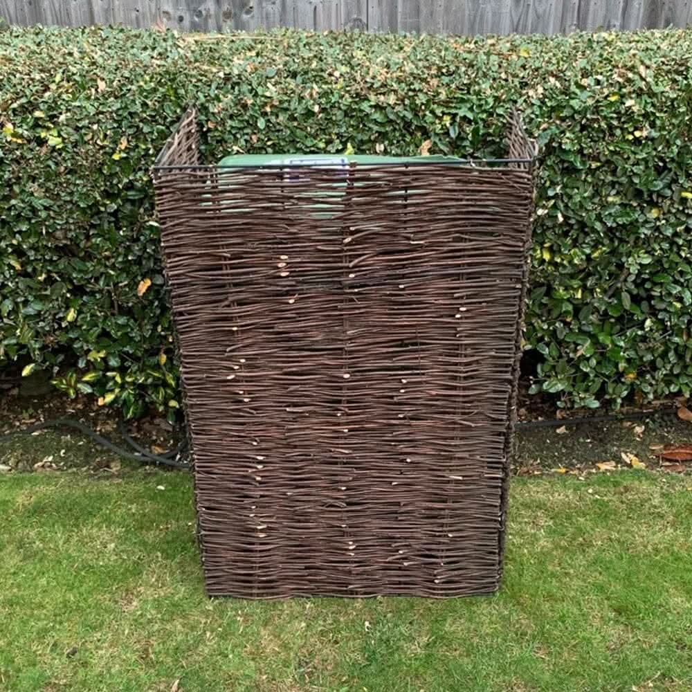 Trash Can Fence Wicker Privacy Fence
