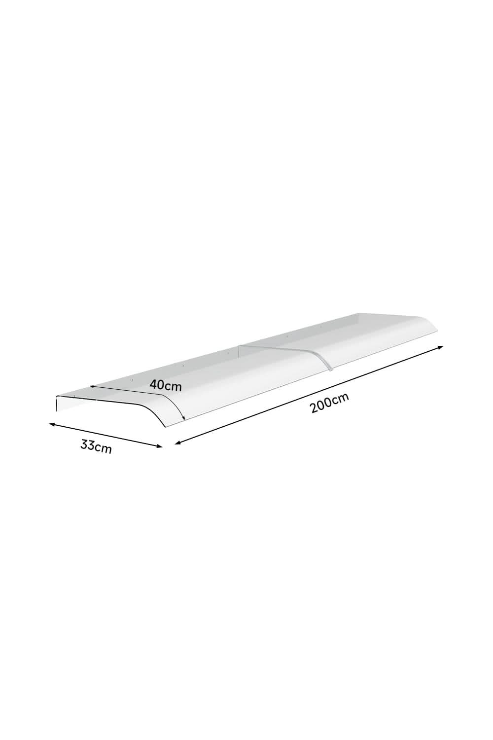 1M / 1.2M / 1.6M / 2M Transparent Awning Canopy for Window and Door
