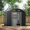 7×4 ft Galvanized Steel Large Acrylic Storage Shed
