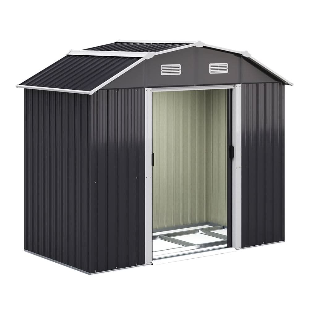 7×4 ft Galvanized Steel Large Acrylic Storage Shed