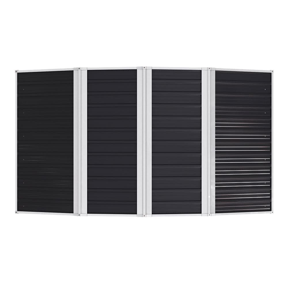 7×4 ft Galvanized Steel Large Acrylic Storage Shed