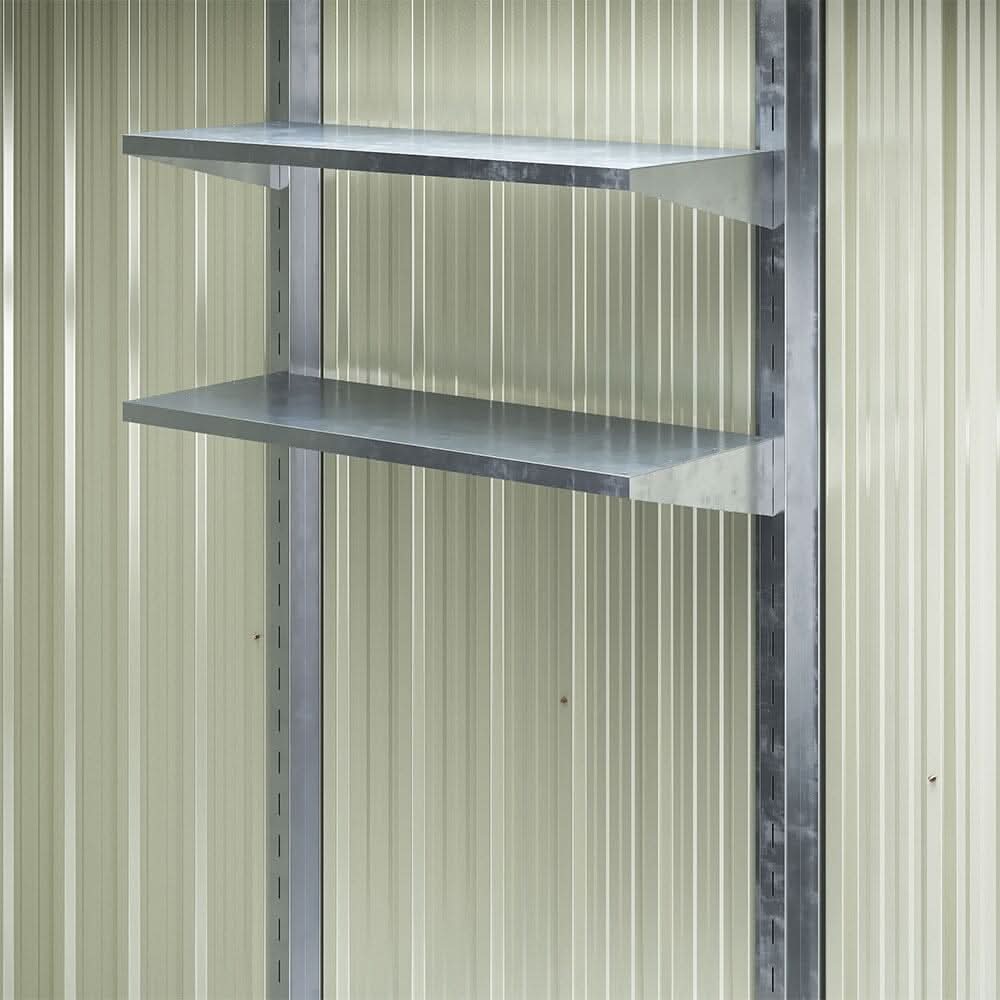 7×4 ft Galvanized Steel Large Acrylic Storage Shed