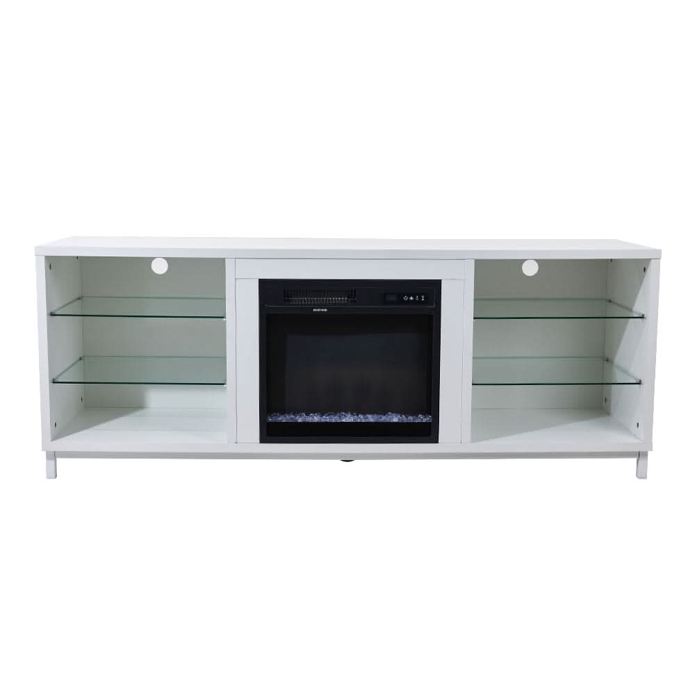 Freestanding TV Stand Entertainment Center with 18" Fireplace
