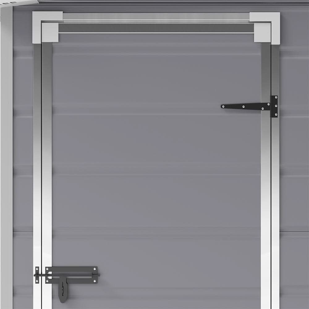 4×2ft/ 4×3ft Plastic Outdoor Garden Storage Shed with Style A/B in Grey
