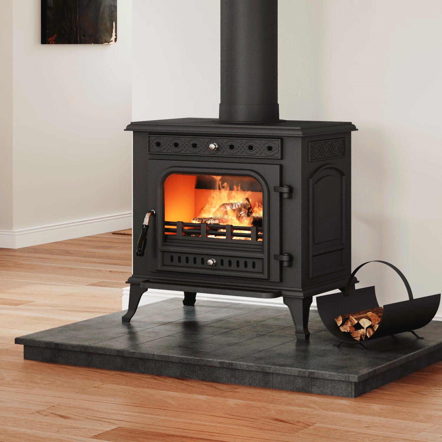 Victorian Cast Iron Fireplace Insert | DEFRA Approved for UK Smoke Control Areas