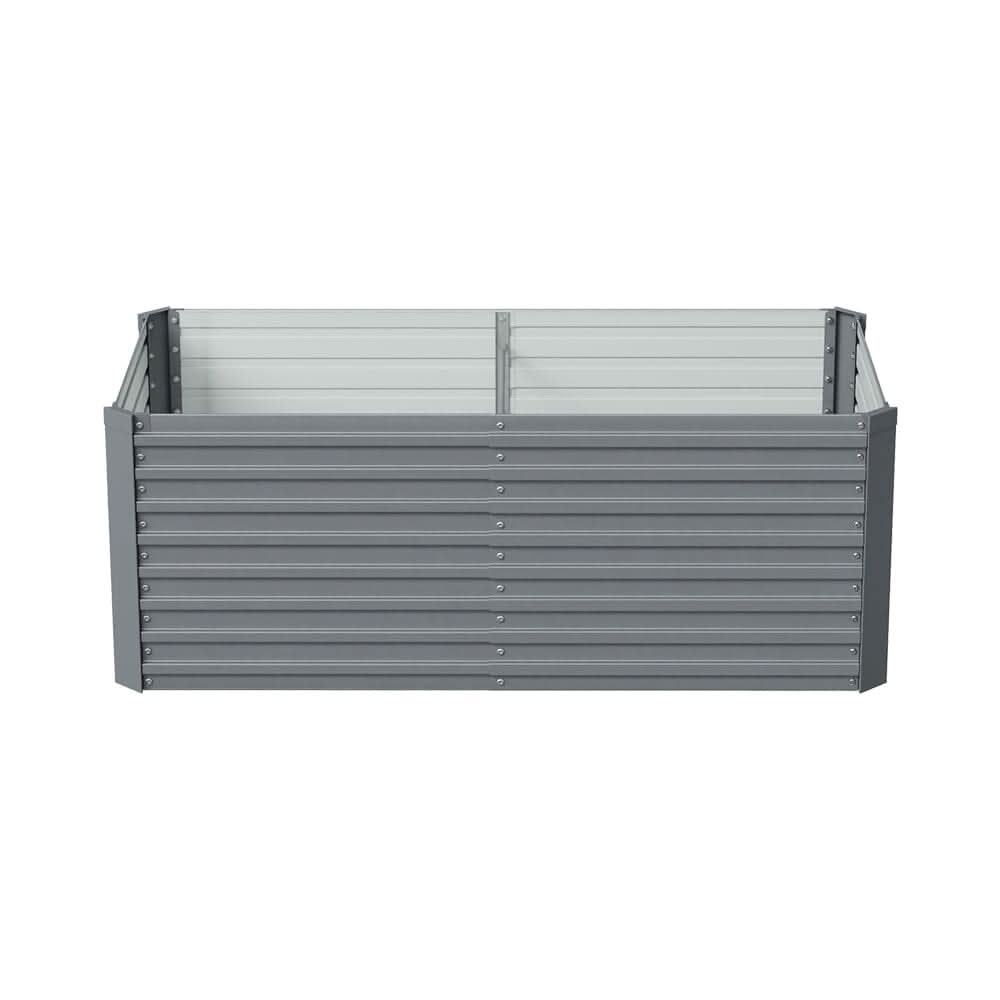 160×80×60CM Grey Metal Raised Garden Bed