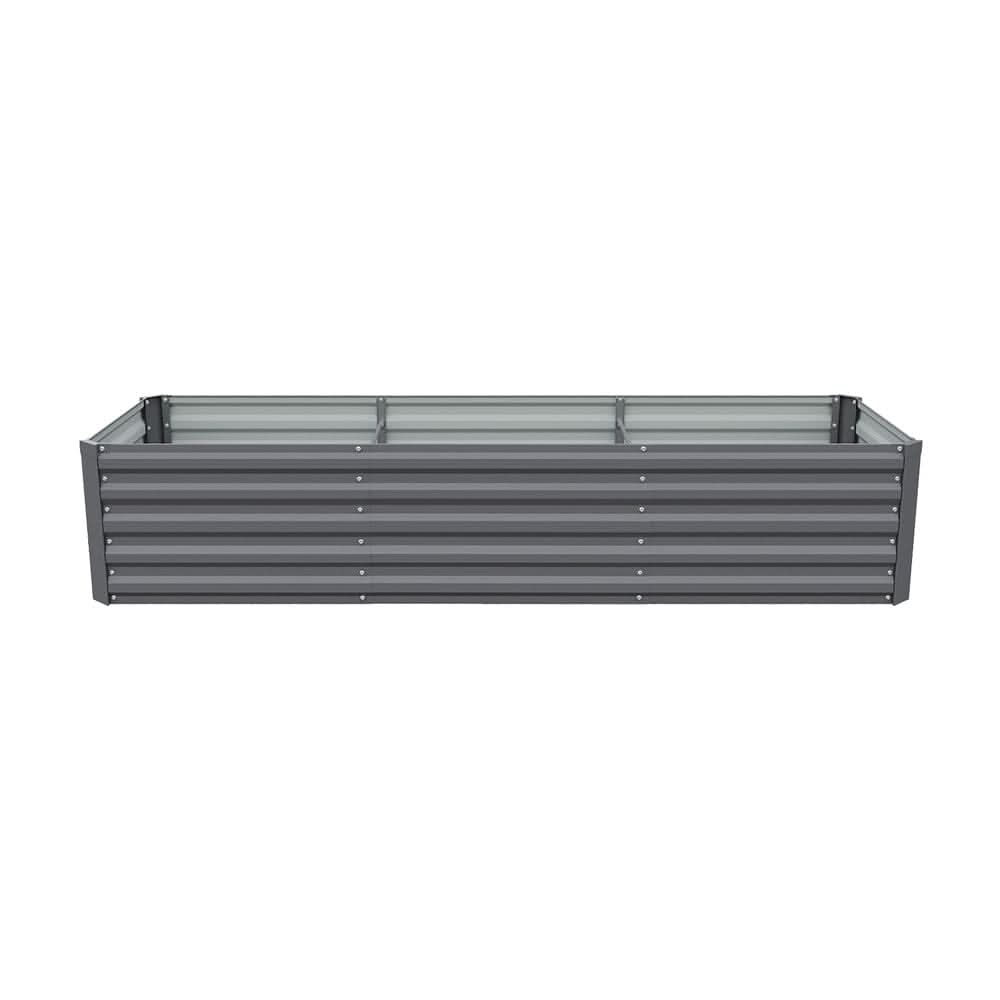 240×80×45CM Grey Metal Raised Garden Bed