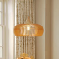 Lightsin Shadome-Handcrafted Wood Pendant Light for Kitchen Island and Modern Interiors