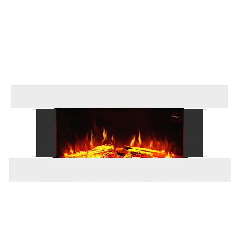 52 Inch Electric Fireplace Set 2000W Wall Mounted Heater Remote Control Fireplaces