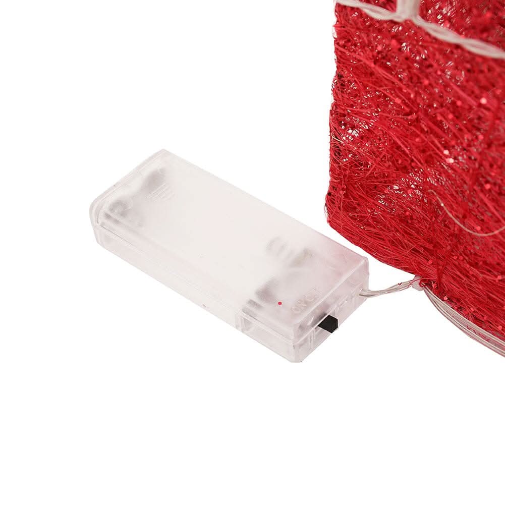 Pre-Lit White Christmas Gift Box Set with Warm Lights