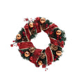 Red Wreath 30cm with 3m Light String