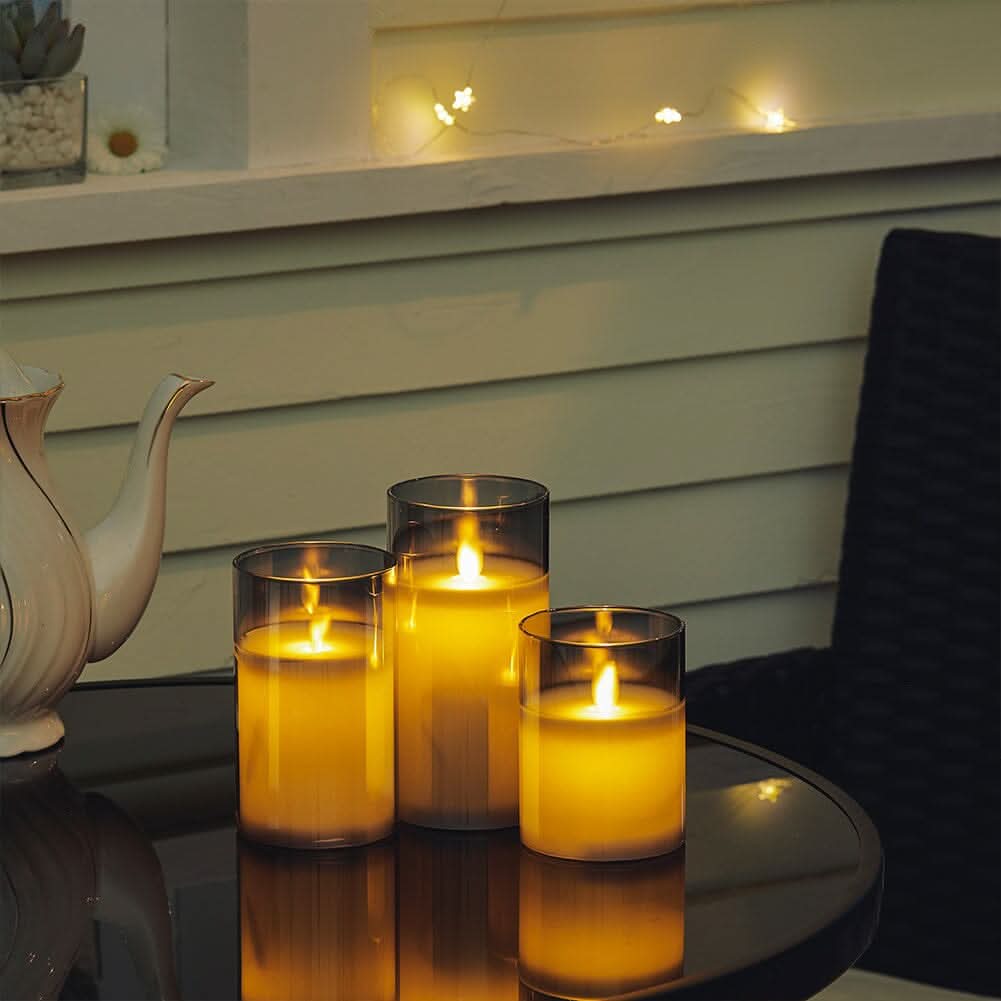 Elegant LED Remote-Controlled Flameless Candle Set