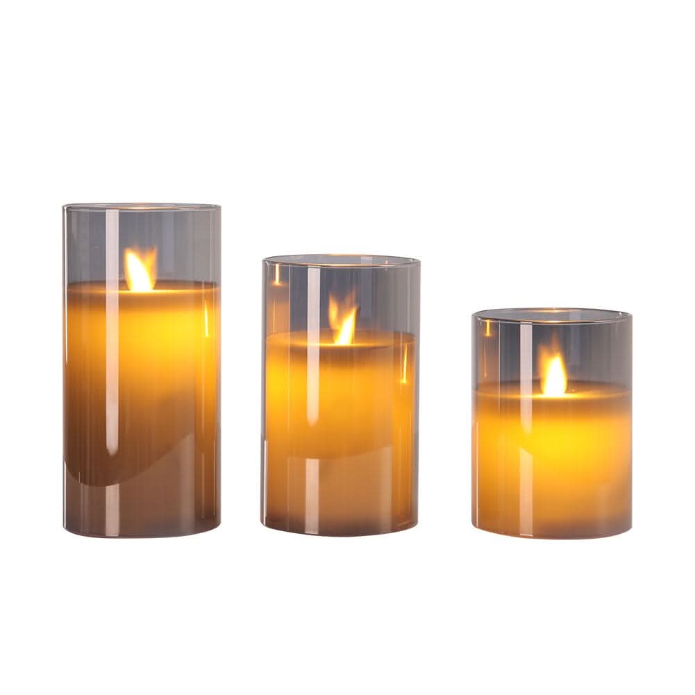 Elegant LED Remote-Controlled Flameless Candle Set
