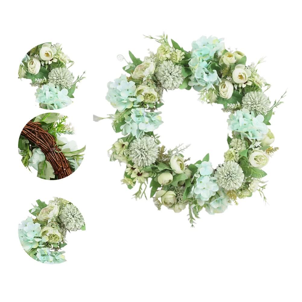 Spring Artificial Peony Wreath Mixed Flowers for Wedding Decor