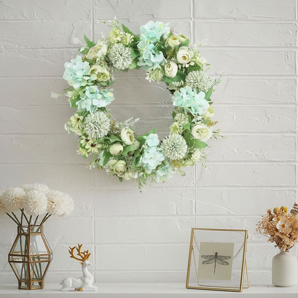 Spring Artificial Peony Wreath Mixed Flowers for Wedding Decor