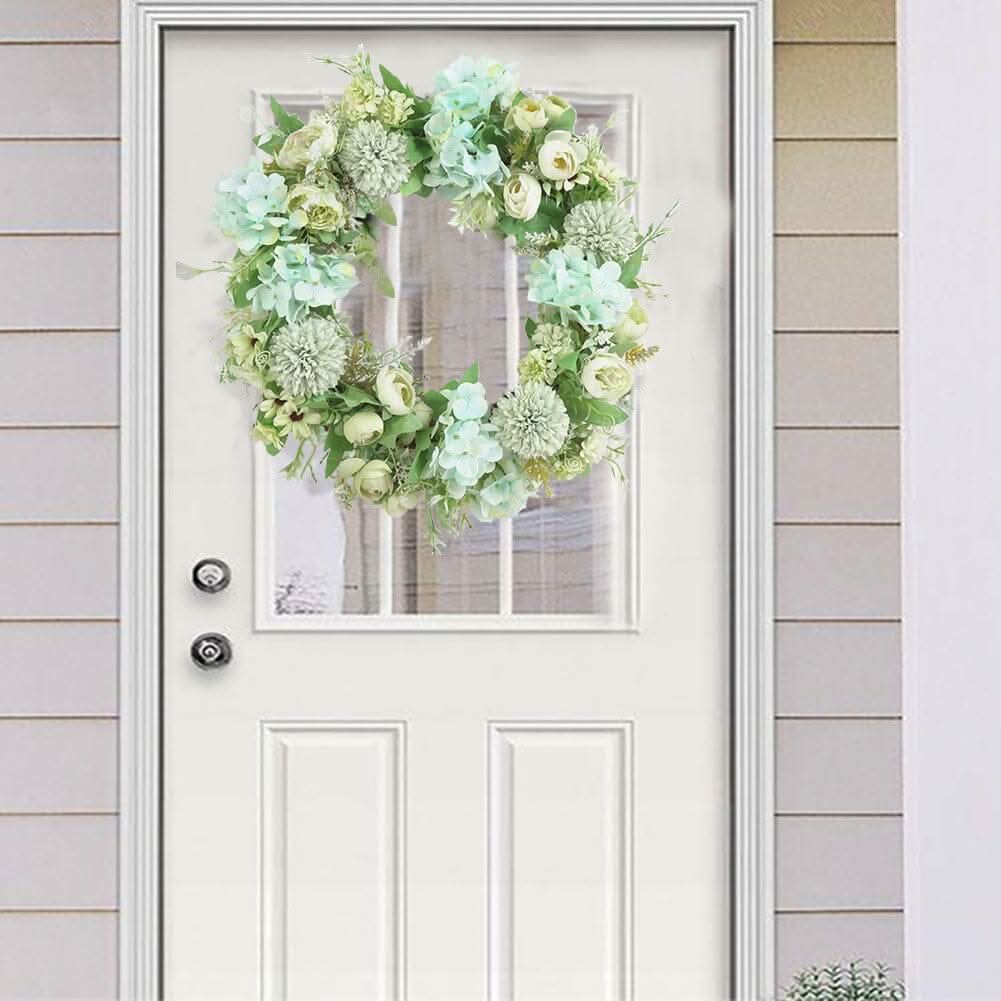 Spring Artificial Peony Wreath Mixed Flowers for Wedding Decor