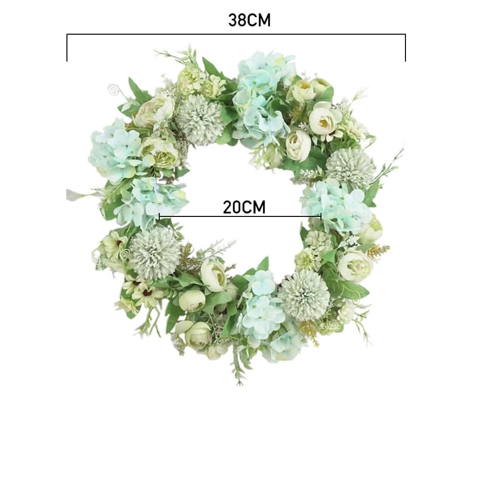 Spring Artificial Peony Wreath Mixed Flowers for Wedding Decor