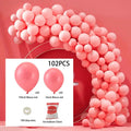 Macaron Solid Colour Balloon Garland Kit for Wedding &amp; Party Styling – 5m Chain with Glue Dots