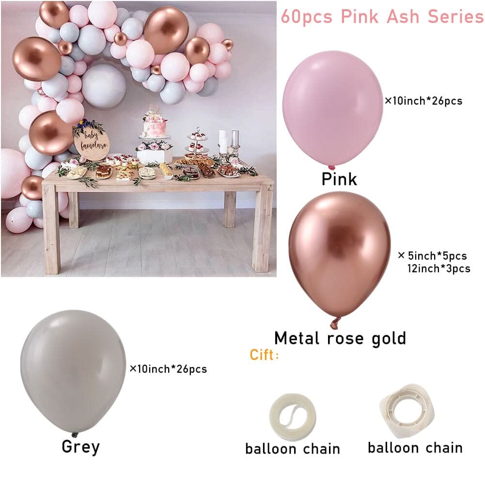 60pcs Wedding and Birthday Decoration Polka Dot Balloon Set 2