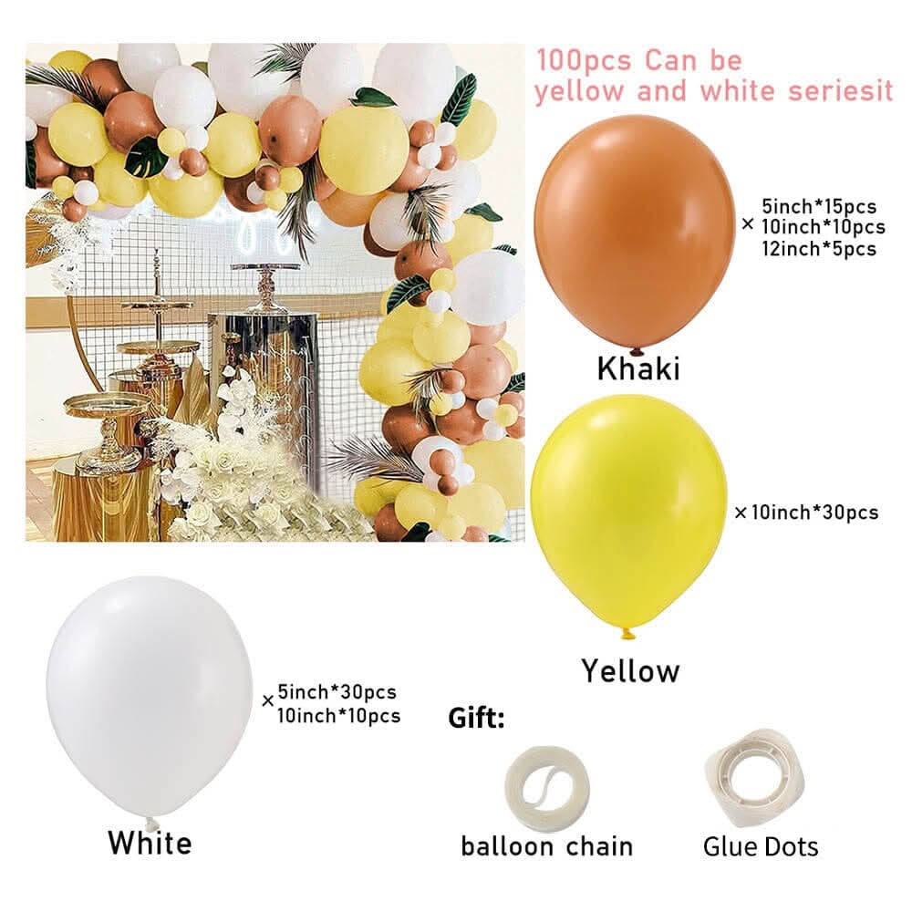 100pcs Wedding and Birthday Decoration Balloon Set 6