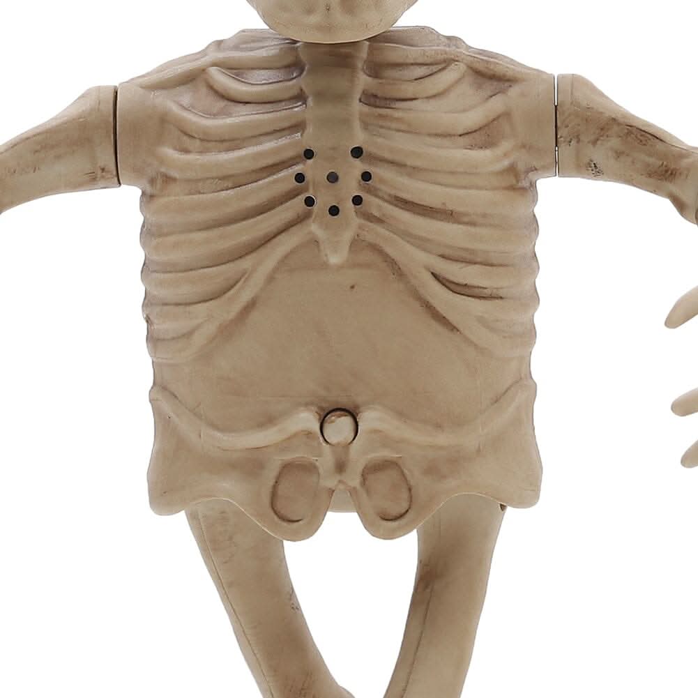 Animated Singing &amp; Dancing Skeleton with Light-Up Effects – Halloween Scene Decoration