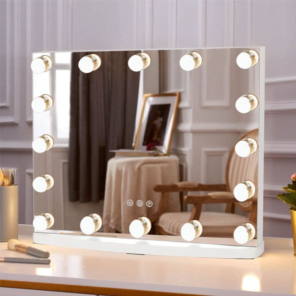 50cm W Rectangle Hollywood LED Lighted Cosmetic Mirror