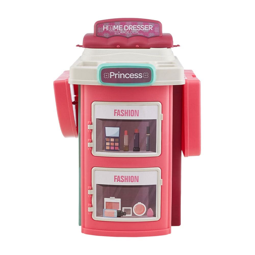 Fun Bucket-Shaped Toy Storage Vanity Table