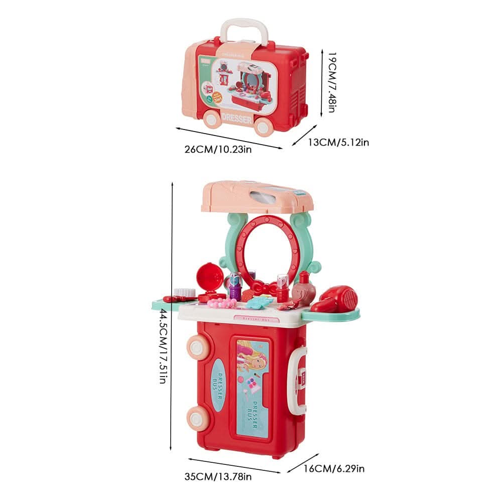 Joyful Bus Vanity Table for Kids