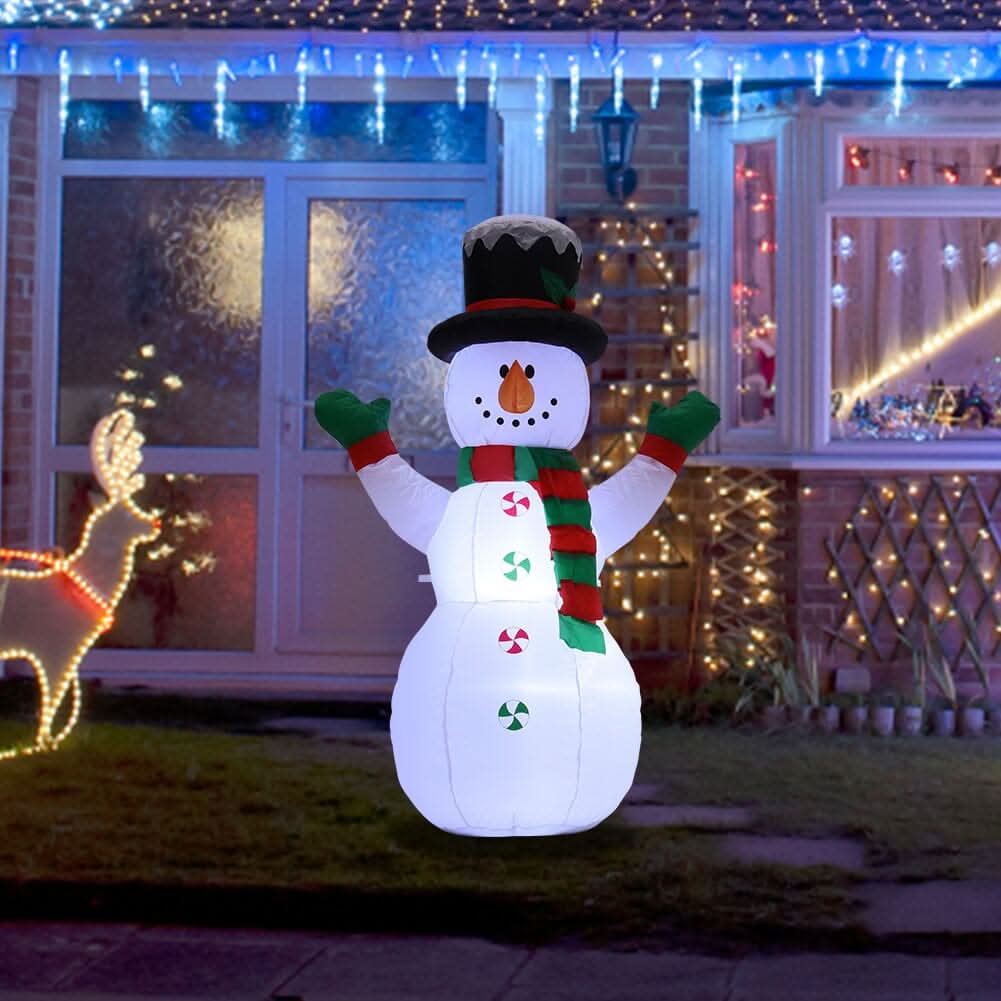 Inflatable Snowman 120cm Christmas Decoration