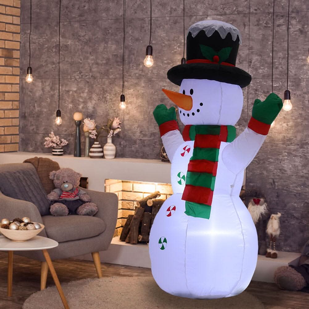 Inflatable Snowman 120cm Christmas Decoration