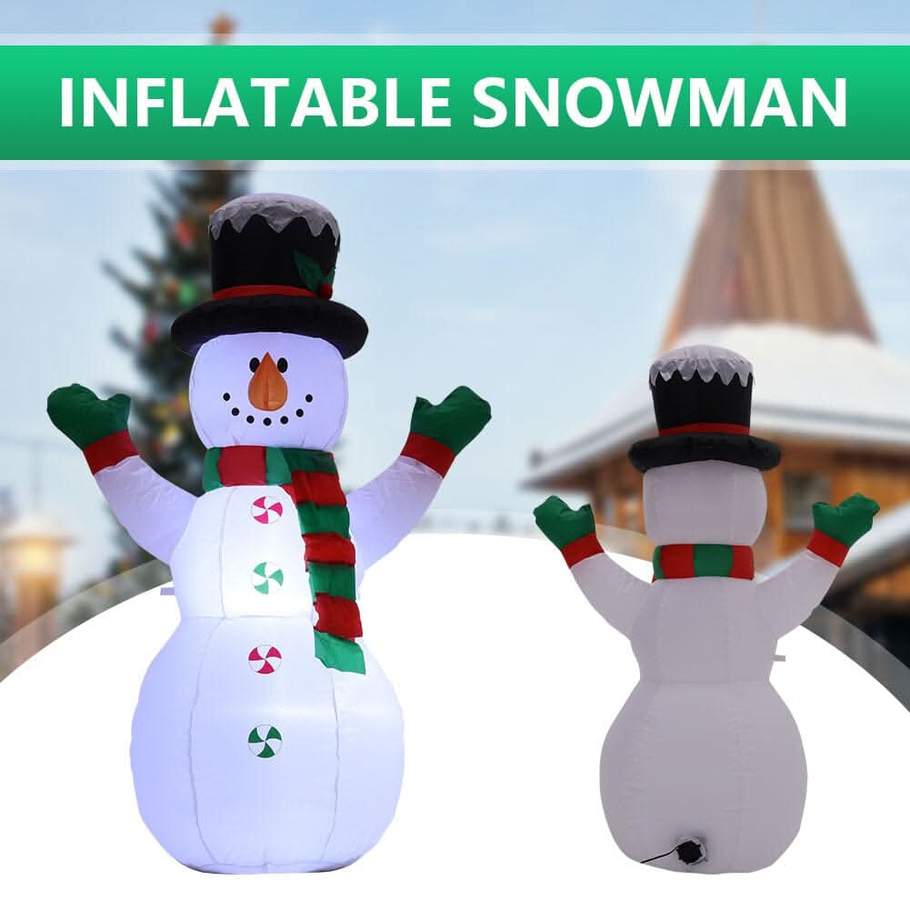 Inflatable Snowman 120cm Christmas Decoration