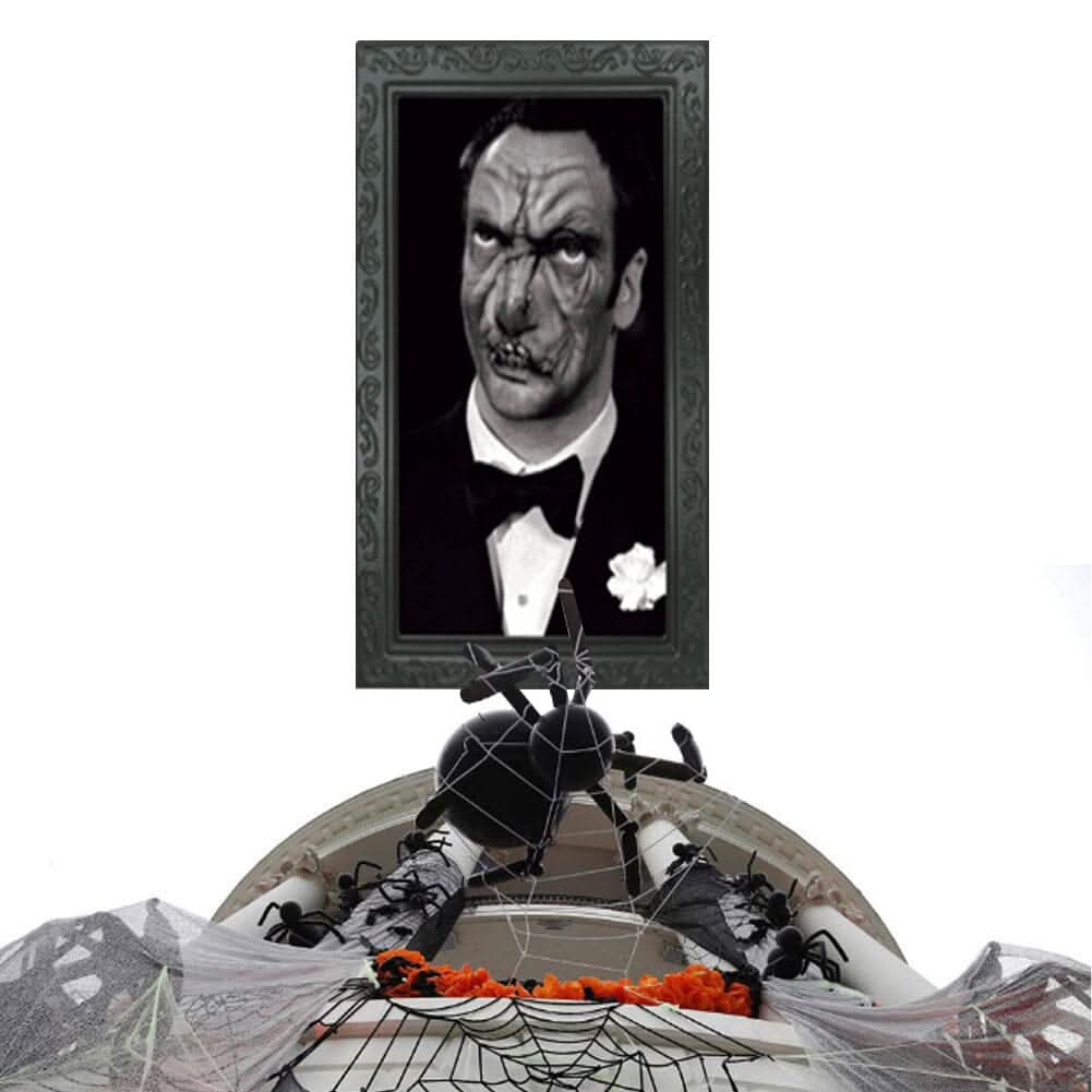 Haunted Transforming Portrait Frame – 3D Face-Changing Horror Wall Decor for Halloween