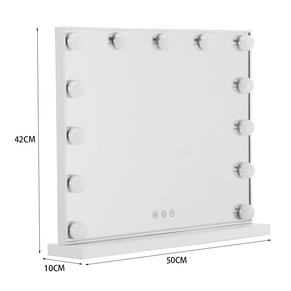 52cm W Fashion Vanity Hollywood Mirror with LED Light & Touch Dimmable Bulb