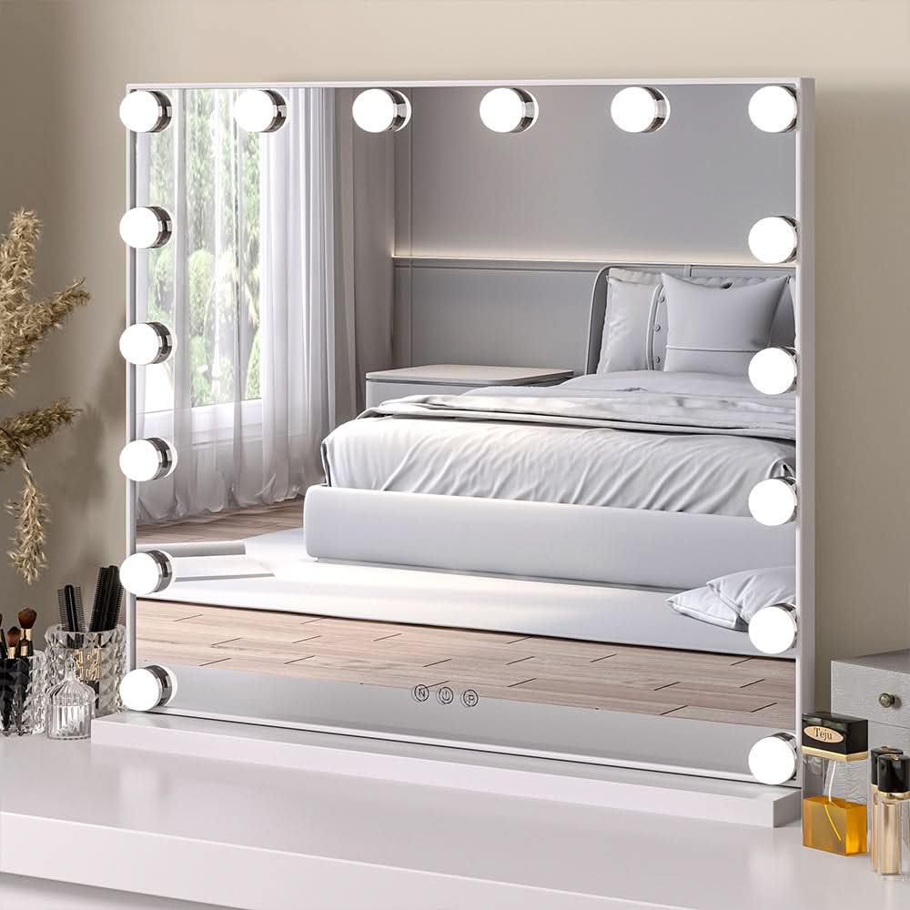 52cm W Fashion Vanity Hollywood Mirror with LED Light & Touch Dimmable Bulb