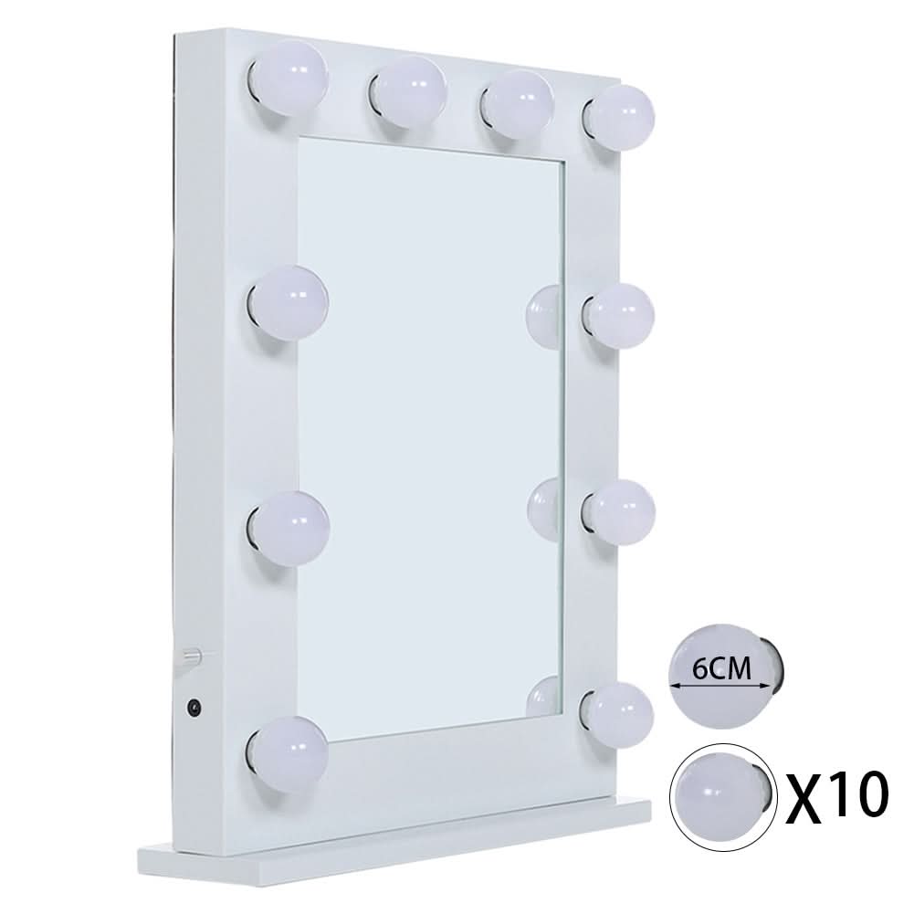 Metal Bulb Makeup Mirror for Tabletop