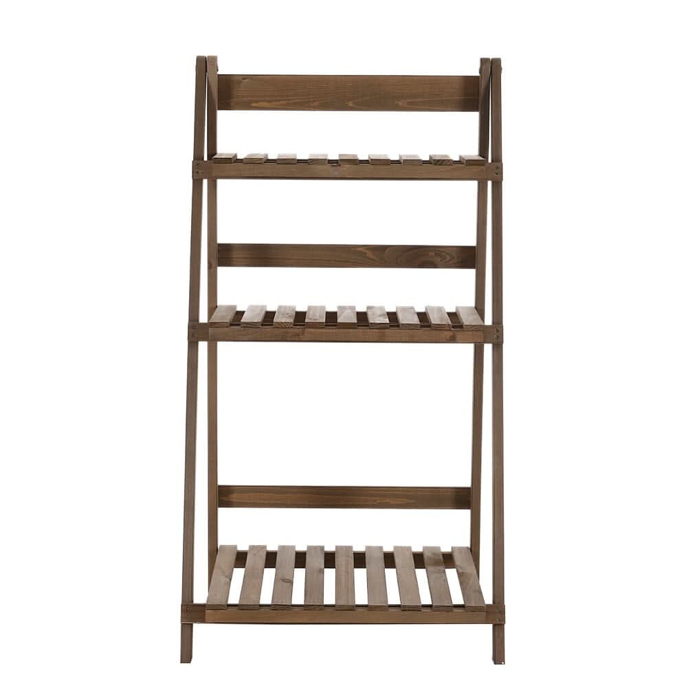 3 Tier Wooden Flower Stand Plant Display Shelf Storage Rack Pot Holder Outdoor