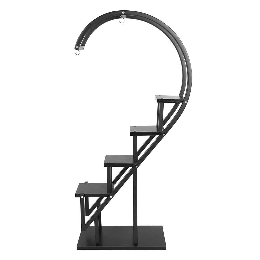 Creative Curved 4 Tier Plant Stand Bonsai Display Shelf