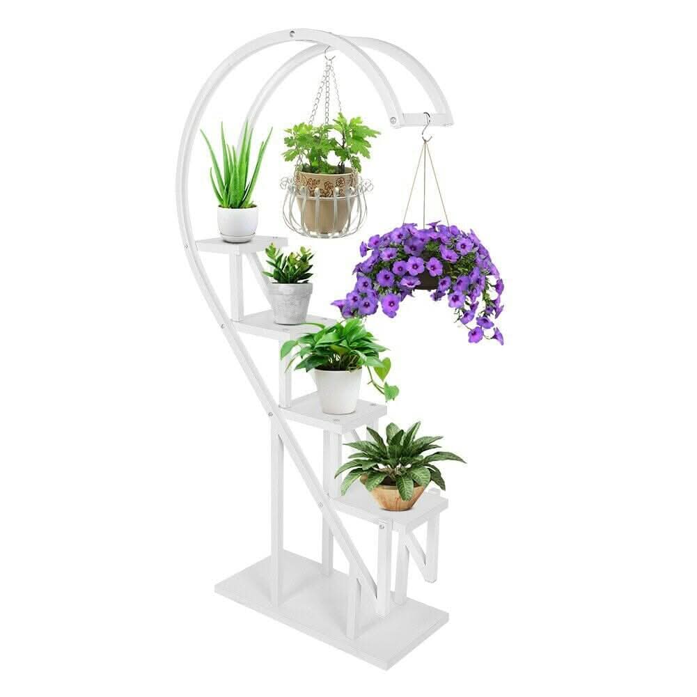 Creative Curved 4 Tier Plant Stand Bonsai Display Shelf