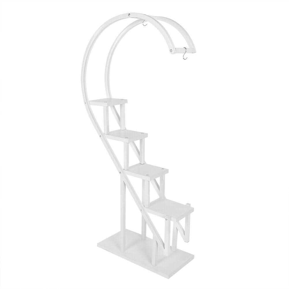 Creative Curved 4 Tier Plant Stand Bonsai Display Shelf