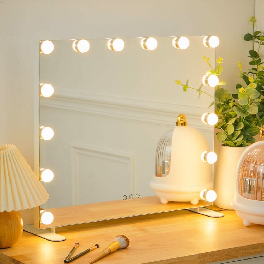 LED Lighted Vanity Mirror with 14 Bulbs for Dressing Room and Bedroom
