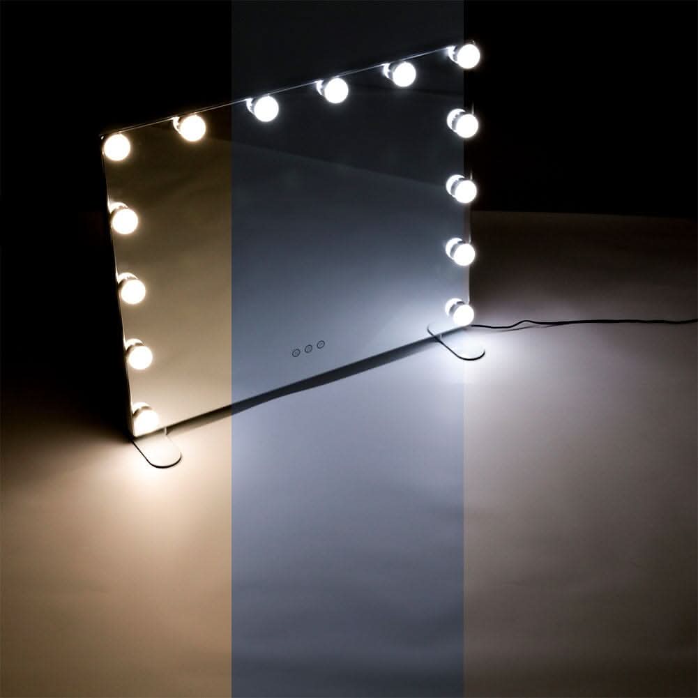 LED Lighted Vanity Mirror with 14 Bulbs for Dressing Room and Bedroom