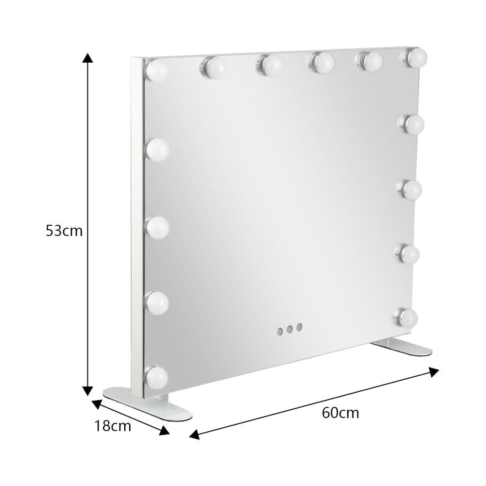 LED Lighted Vanity Mirror with 14 Bulbs for Dressing Room and Bedroom